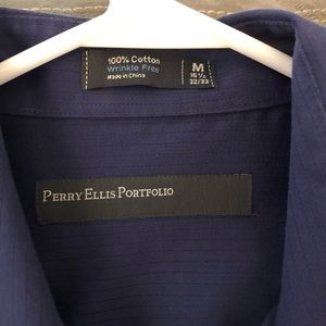 Dark royal blue button up